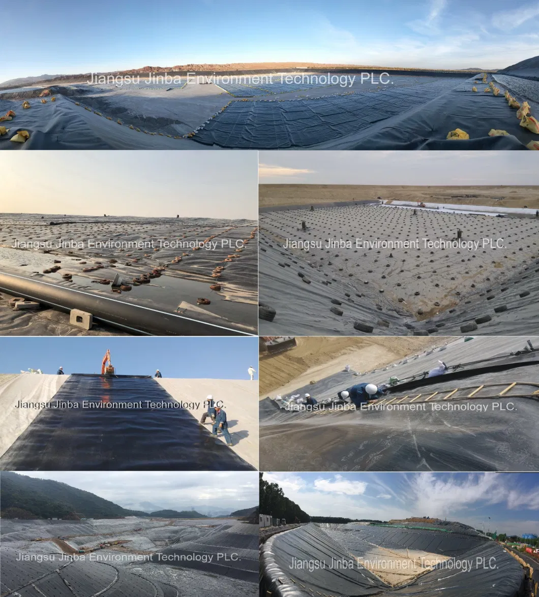 Thickness 2.50mm Anti-Seepage Impervious Double-Sided Smooth LLDPE Geomembrane