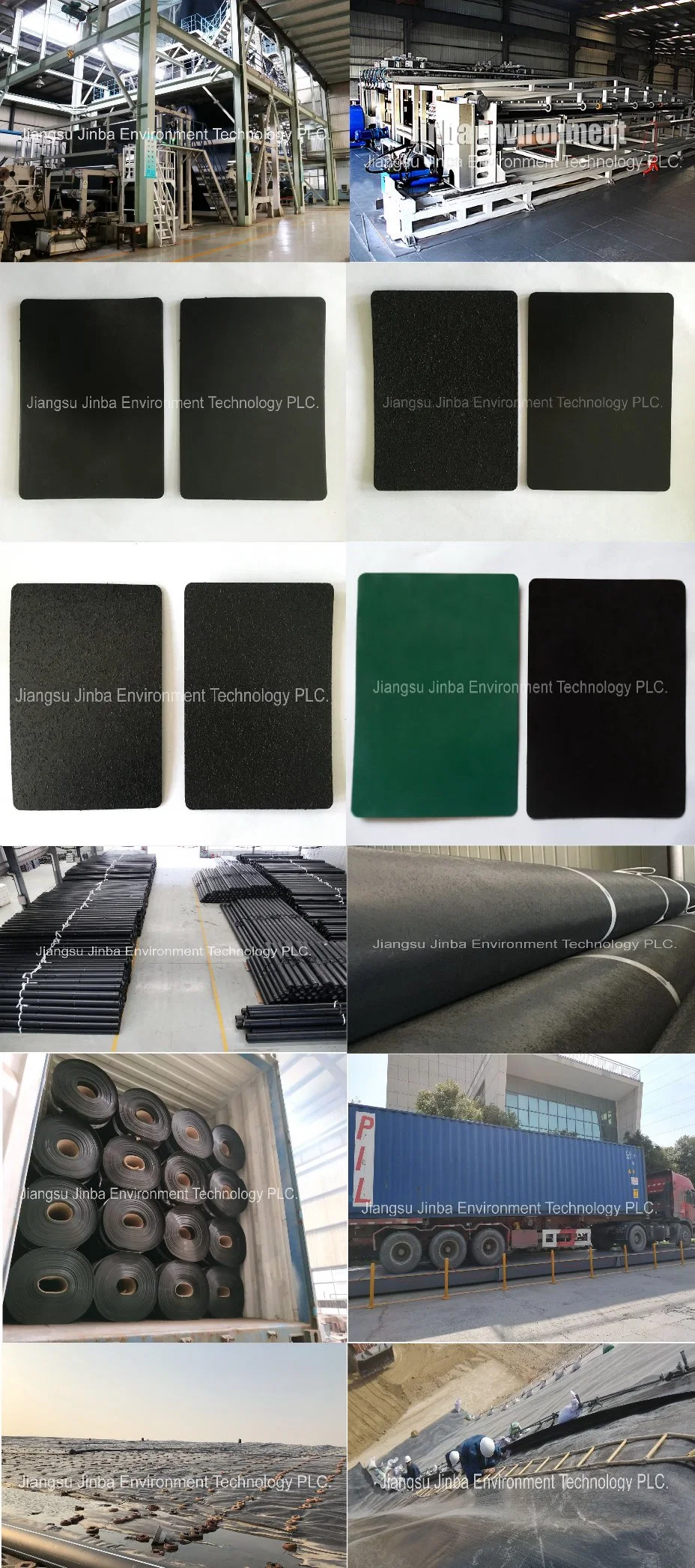 Thickness 2.50mm Anti-Seepage Impervious Double-Sided Smooth LLDPE Geomembrane