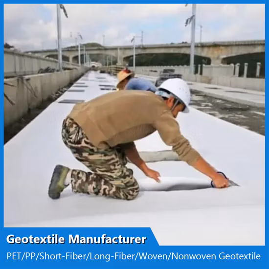 Pet Polyester Staple/Short Fiber Non Woven Geotextile Manufacturer for Isolation and Filtration for Sponge City and Underground Pipelines; Isolation